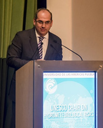 Ceremonia de Instalación de la Cátedra Unesco en Riesgos Hidrometeorológicos