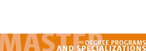 Master degree programs and specializations