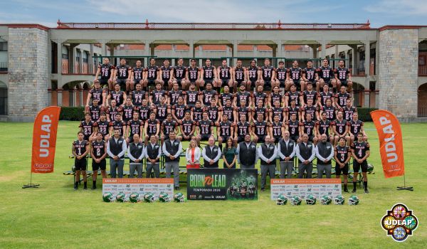 Los Aztecas de la UDLAP se presentan para la temporada 2026 de los 14 Grandes de la ONEFA