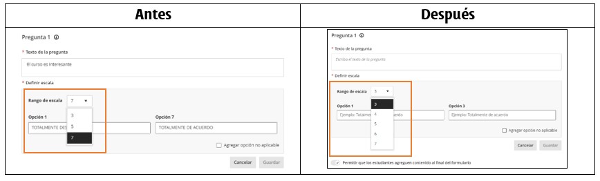 actualizaciones blackboard