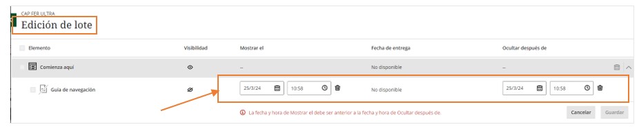 actualizaciones blackboard