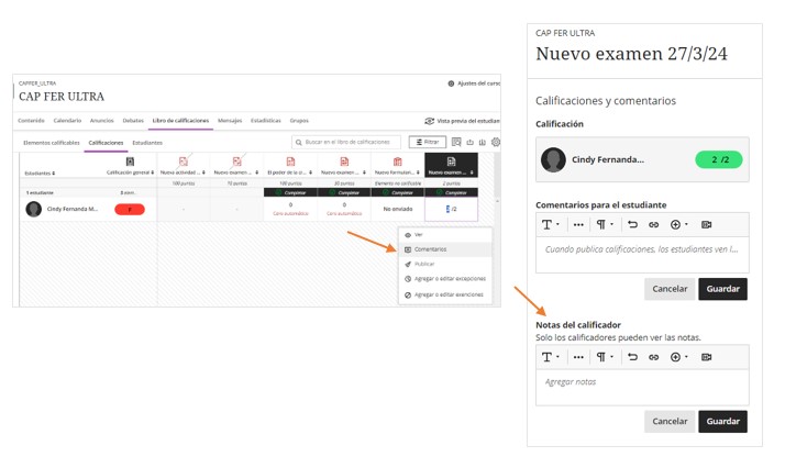 actualizaciones blackboard