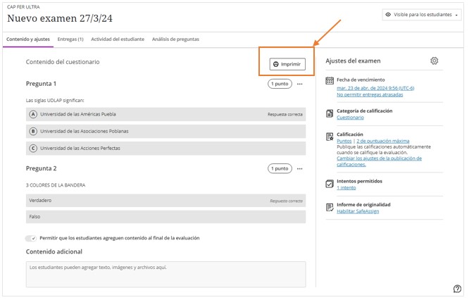 actualizaciones blackboard