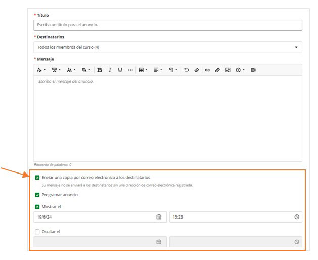 actualizaciones blackboard