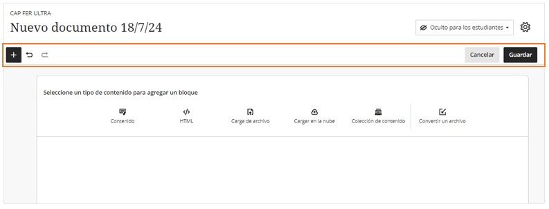 actualizaciones blackboard