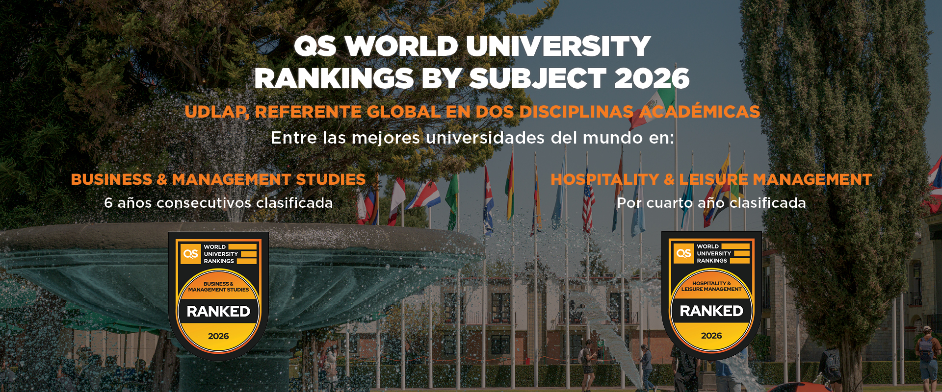 Slide QS World University Rankings by Subject 2026 - UDLAP