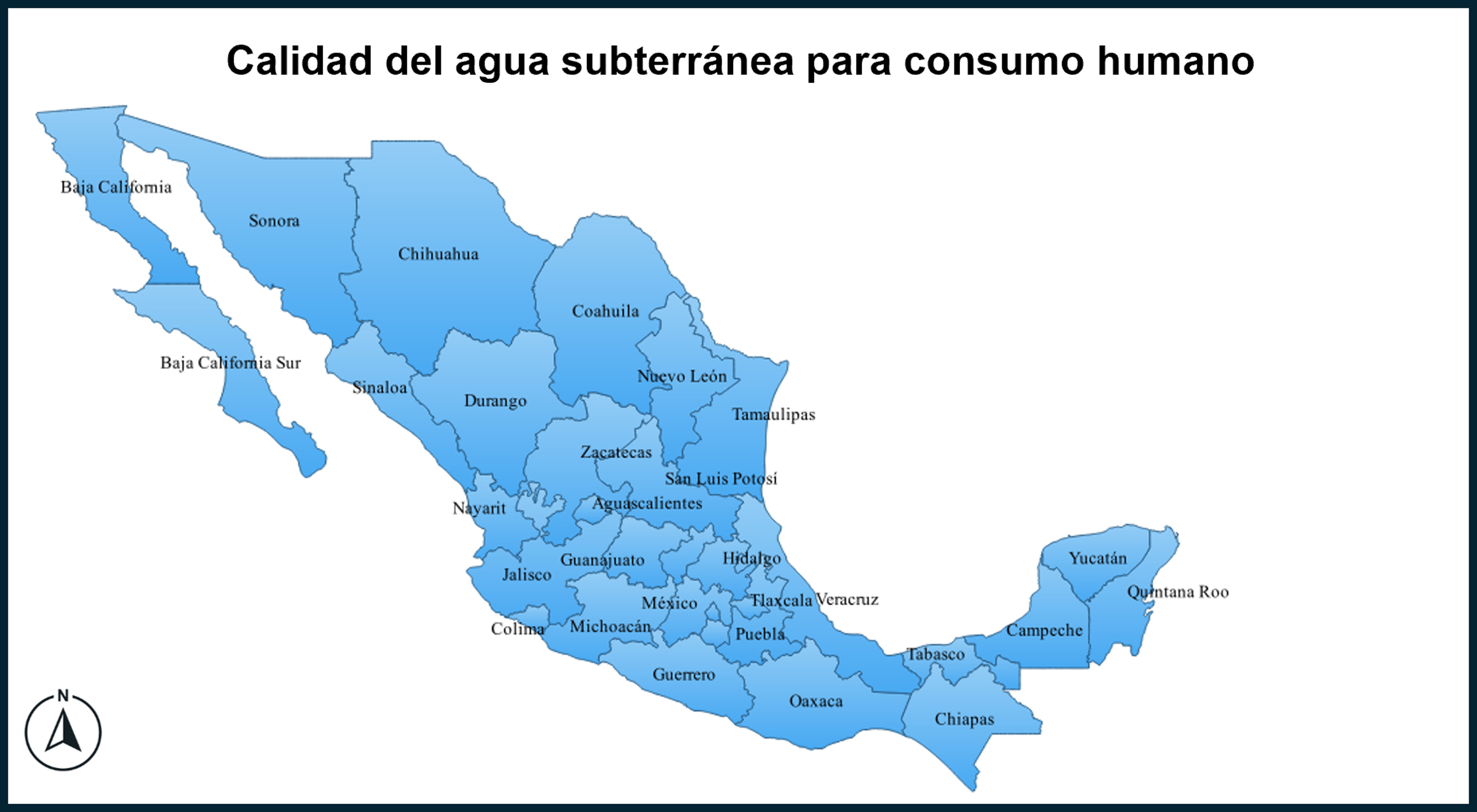 Mapa de estados de México