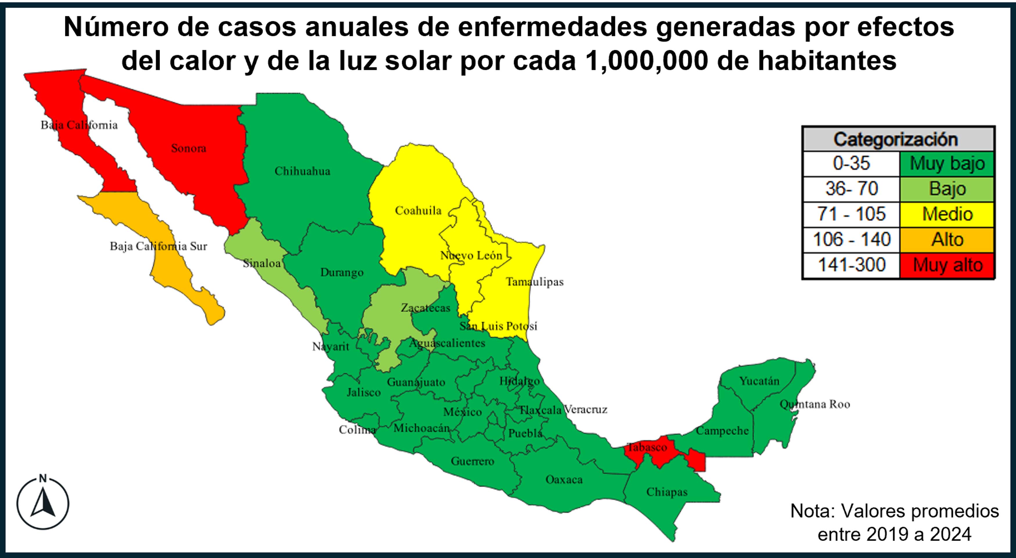 Mapa de estados de México