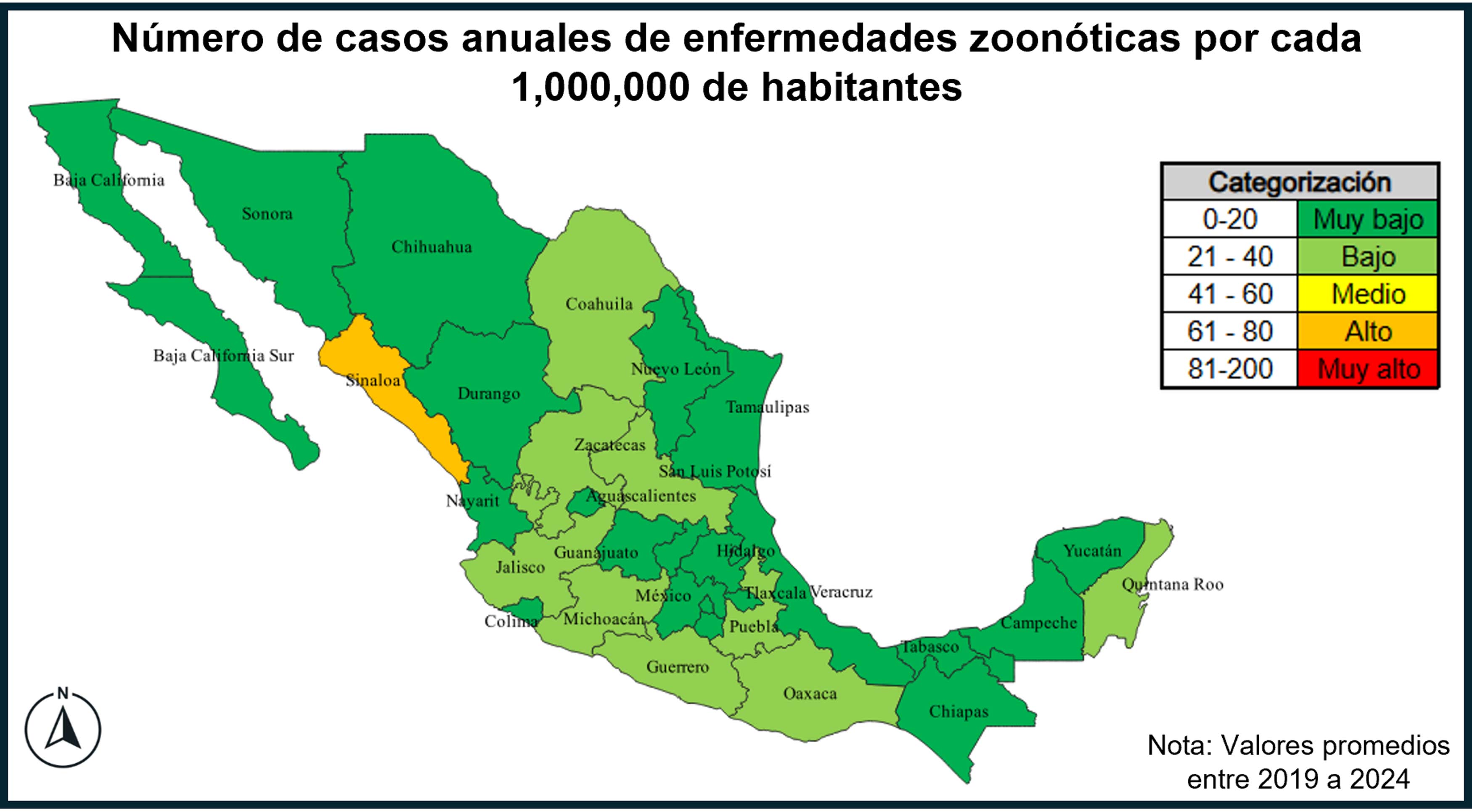 Mapa de estados de México